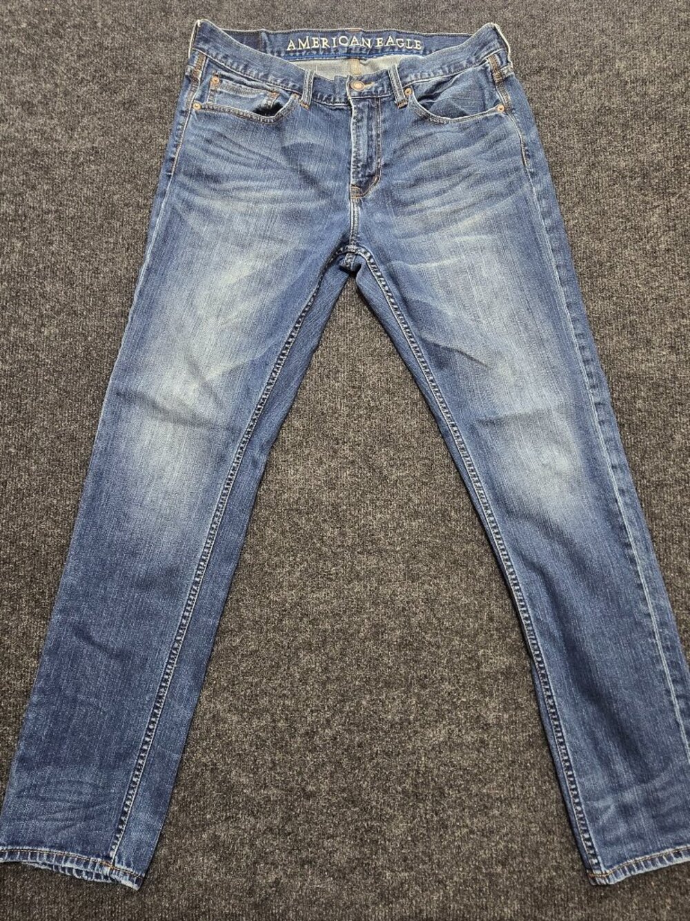 American Eagle AEO Men’s Skinny Jeans 34x34 Blue Denim Stretch Medium Wash Excel